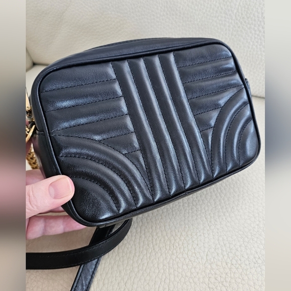 Authentic Prada Diagramme Crossbody Black Calf Leather Dust bag Receipt Card - Picture 3 of 14